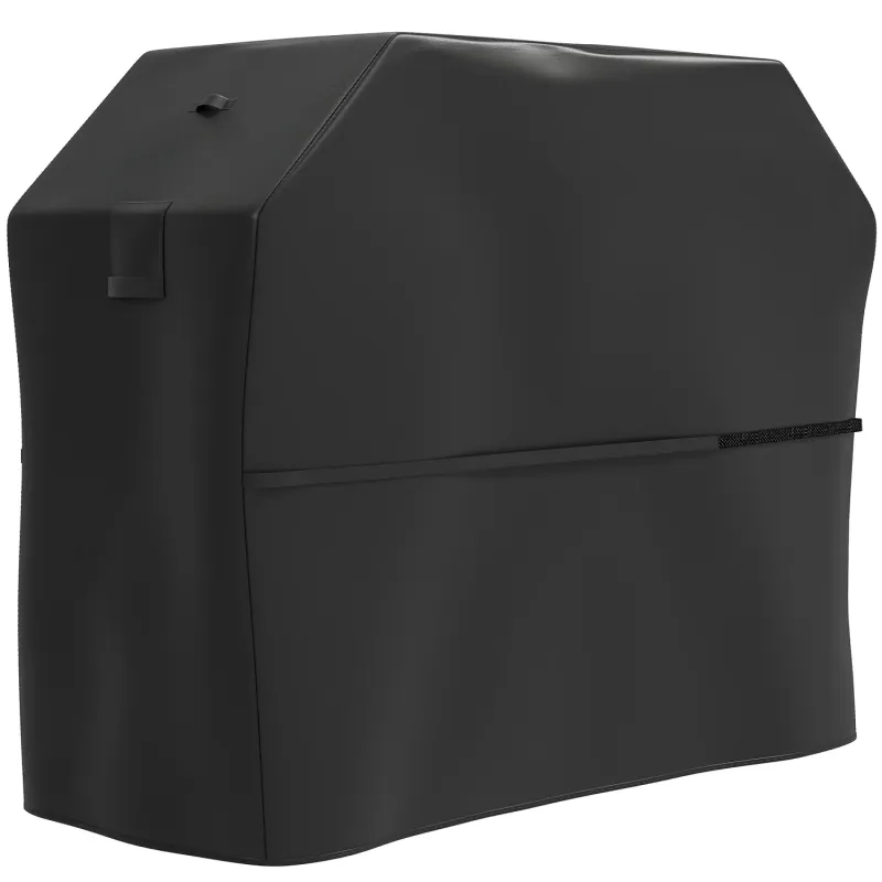 Heavy Duty Rectangular BBQ Cover - 600D Oxford Fabric - Black - 147cm