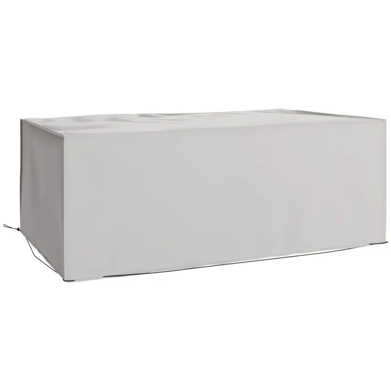 Rectangular Outdoor Garden Furniture Cover, Grey, 210 x 140 x 80cm