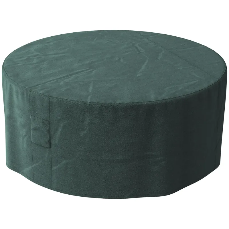 Large Round Garden Furniture Cover 600D Oxford Waterproof Green - Φ193cm