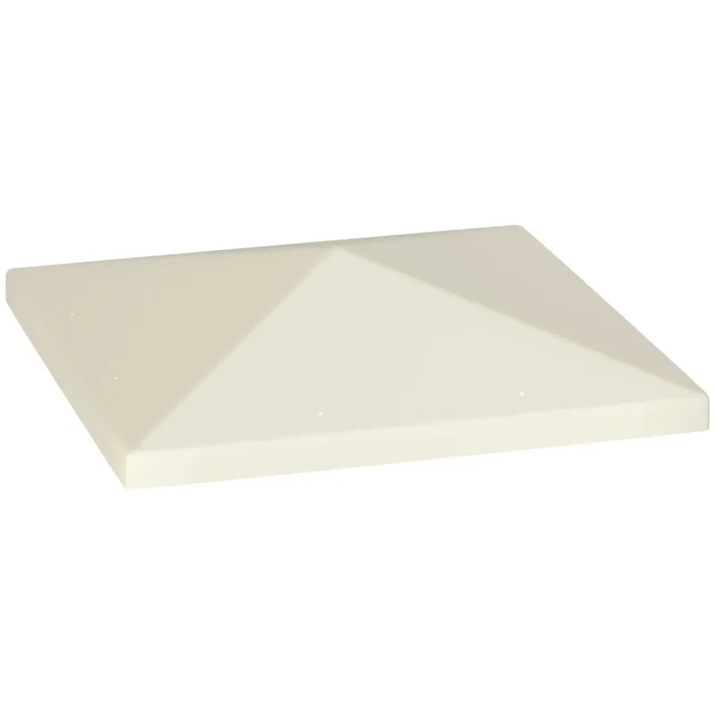 Outsunny 3m x 3m Gazebo Replacement Canopy - Cream