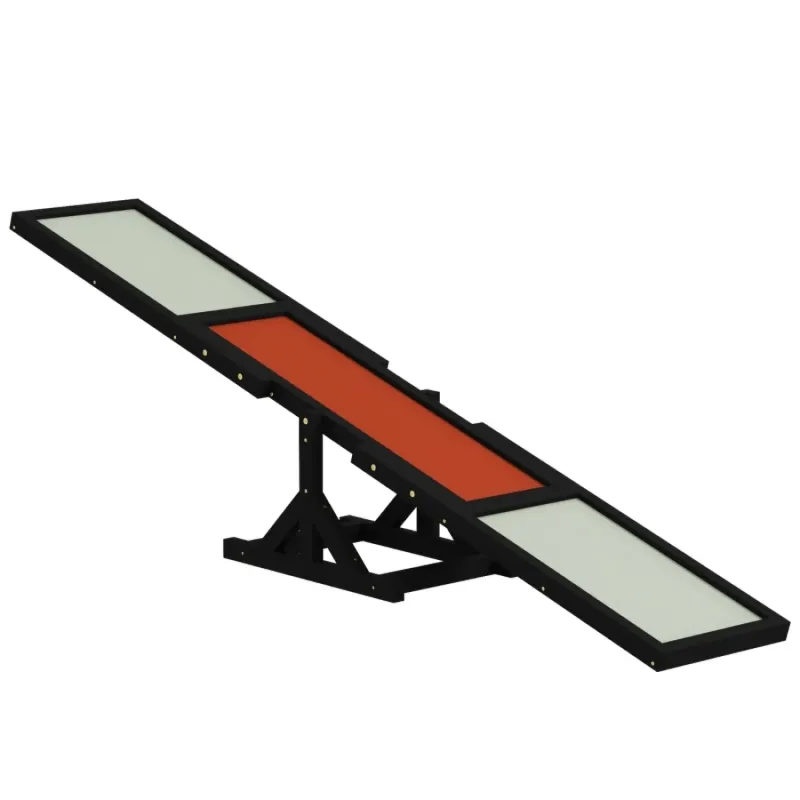 Wooden Dog Agility Seesaw with Anti-Slip Surface - Black