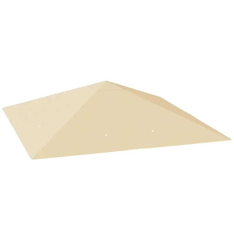 3m x 3m Gazebo Replacement Canopy Cover - Beige