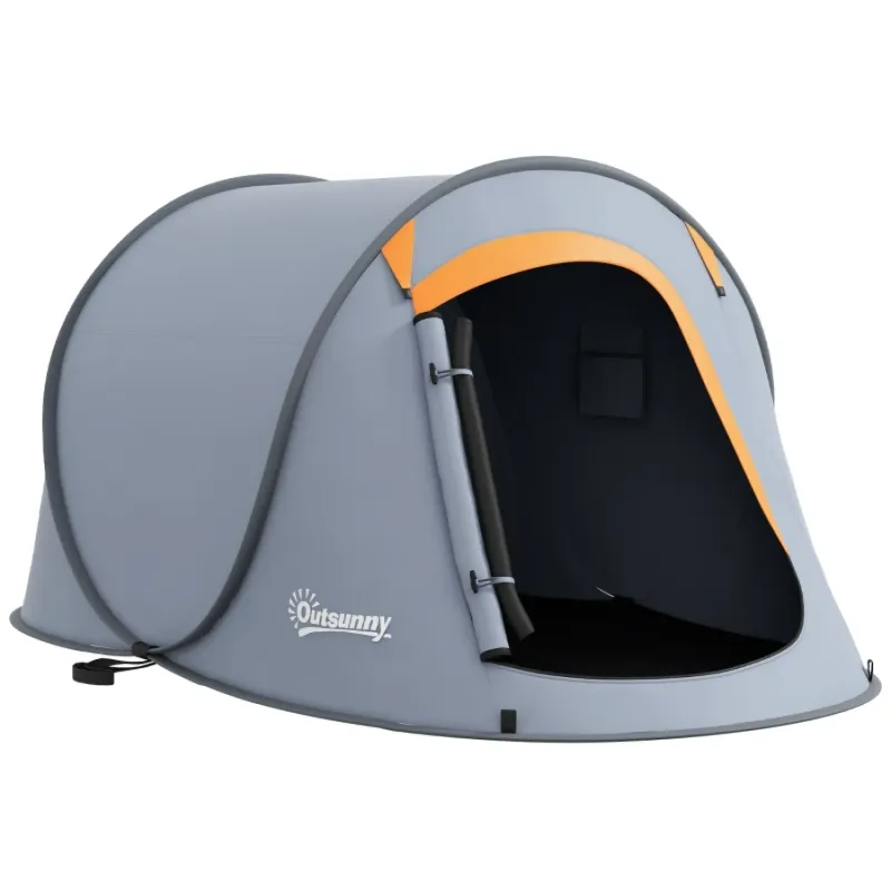 Two-Man Pop-Up Dome Tent - Grey