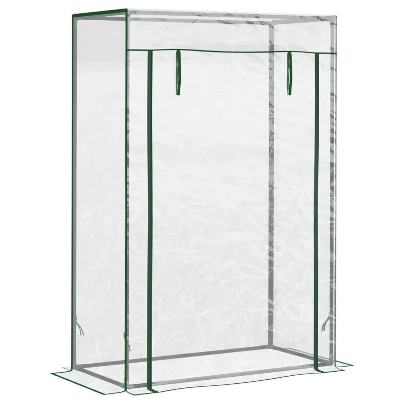 Tomato Greenhouse with PVC Cover and Galvanised Steel Frame - 100 x 50 x 150cm