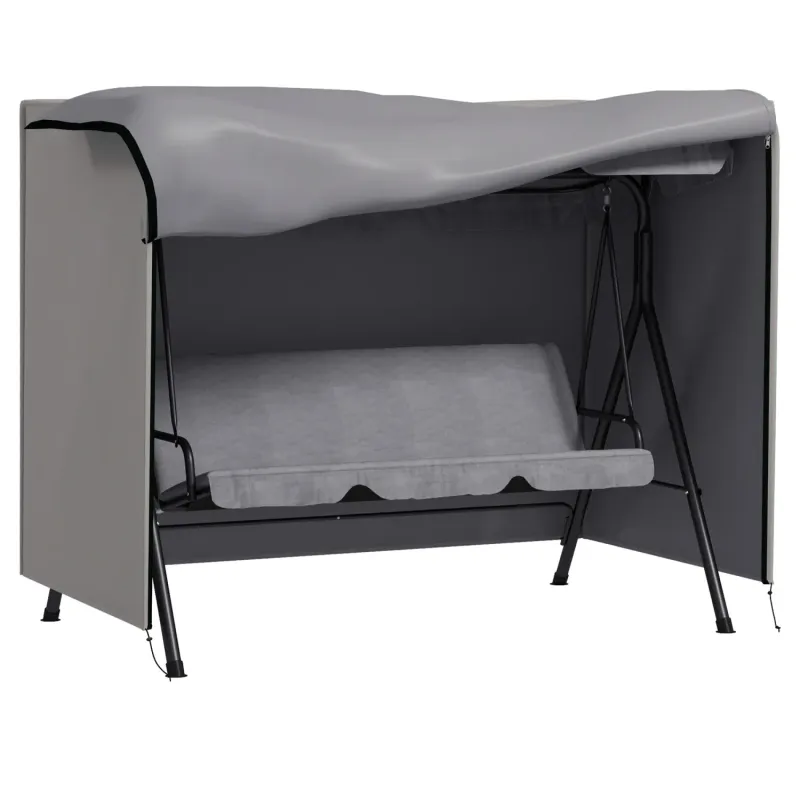 Three-Seater Swing Chair Protective Cover 205 x 124cm - Grey
