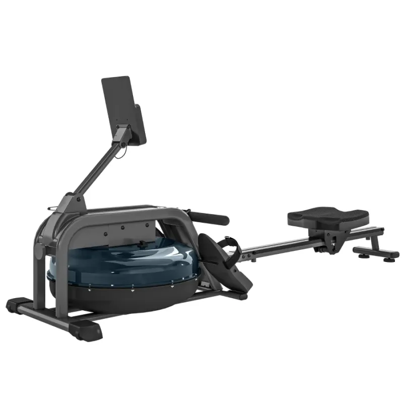 Water Rowing Machine with 6-Level Resistance and Vertical Storage