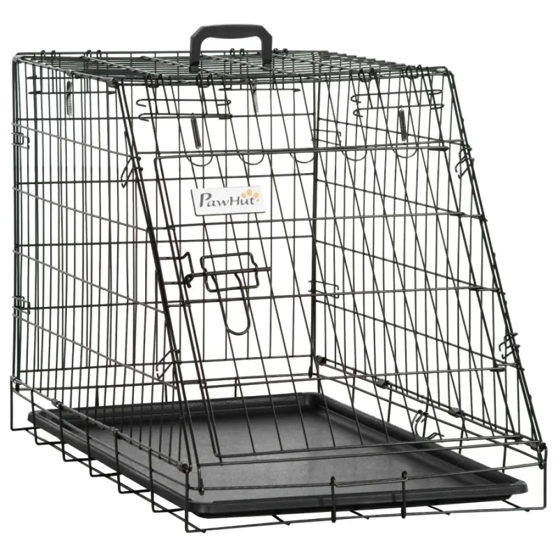 Trapeze Collapsible Dog Travel Crate with Removable Tray - 77 x 47 x 55cm