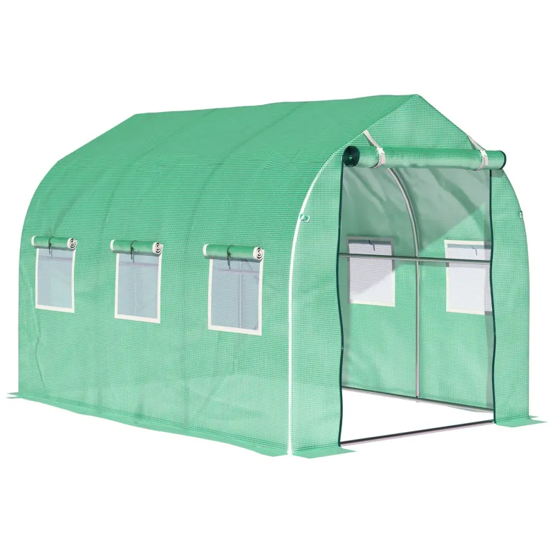 3 x 2m Polytunnel Greenhouse with Galvanised Steel Frame