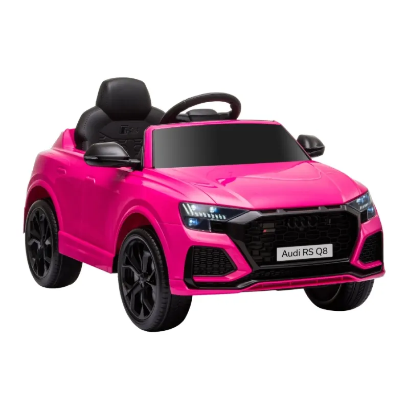 Audi RS Q8 Licensed Kids 6V Electric Ride On Car with Remote Control - Pink