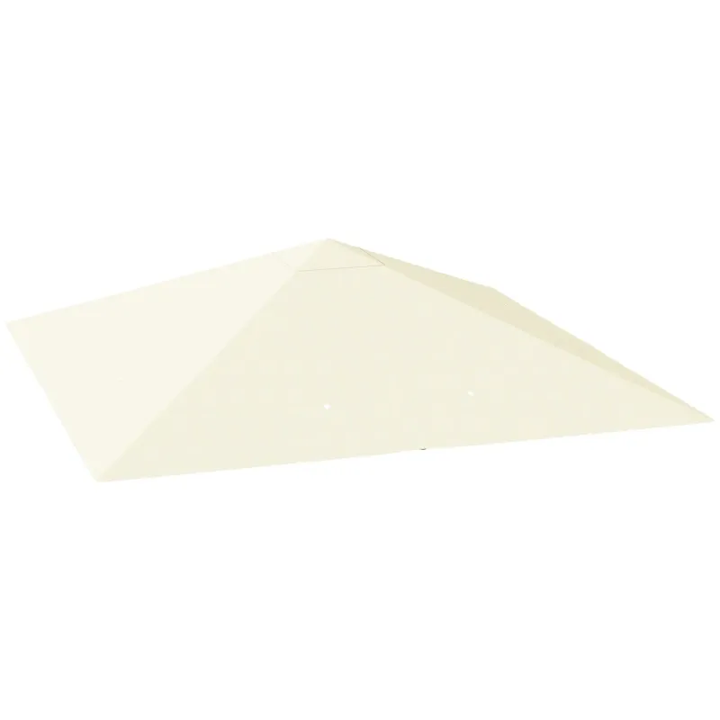 3m x 3m Gazebo Replacement Canopy Cover - Cream