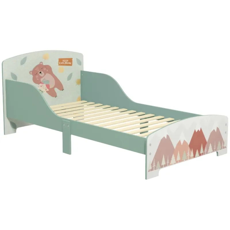 Animal Theme Toddler Bed Frame - Green