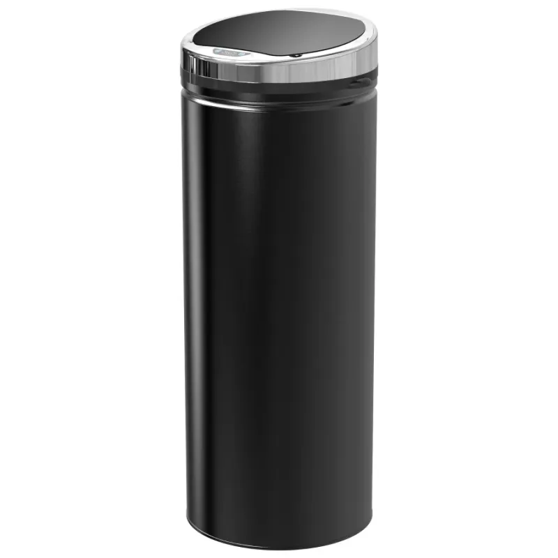 50L Automatic Sensor Kitchen Bin – Stainless Steel – Black