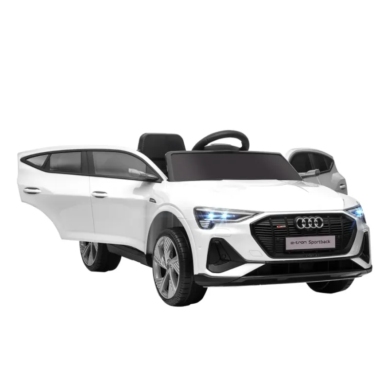 Audi E-tron 12V Kids Electric Ride-On Car with Remote Control - White