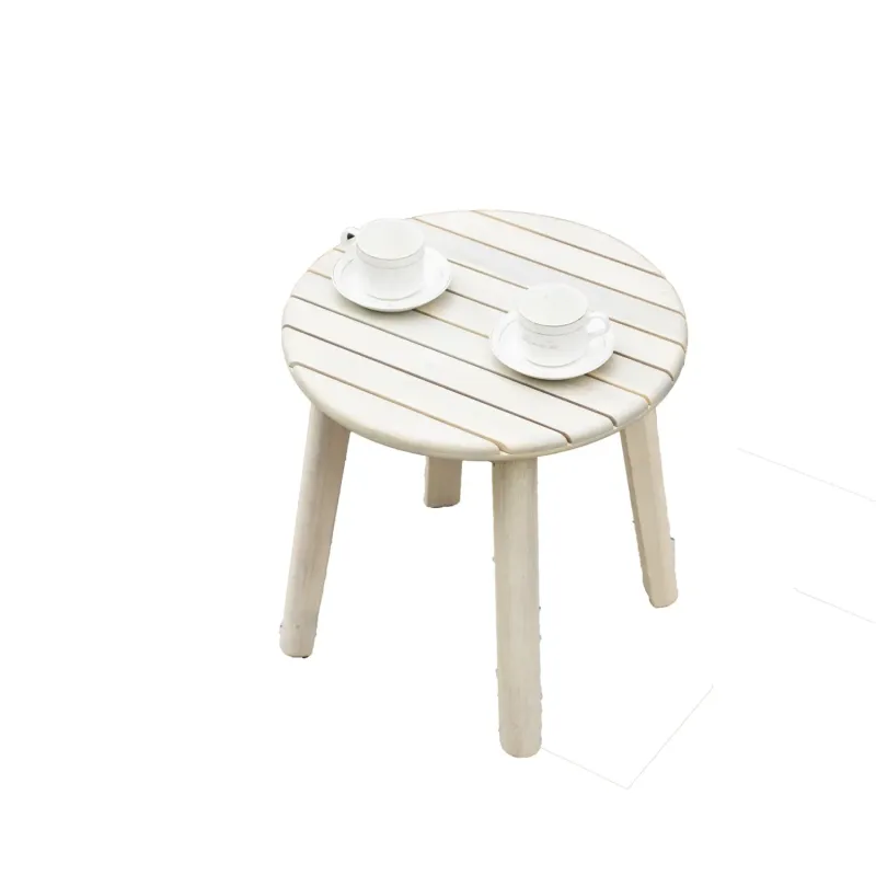 Solara Solid Acacia Wood Outdoor Side Table - 45cm
