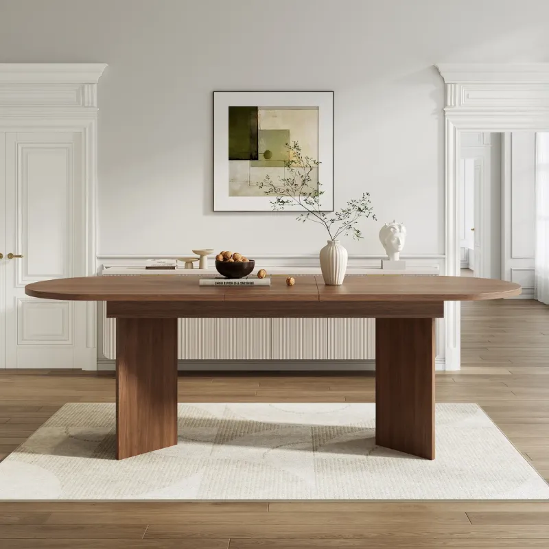 Walnut Extendable Dining Table, 160-200cm, 6-8 Seater
