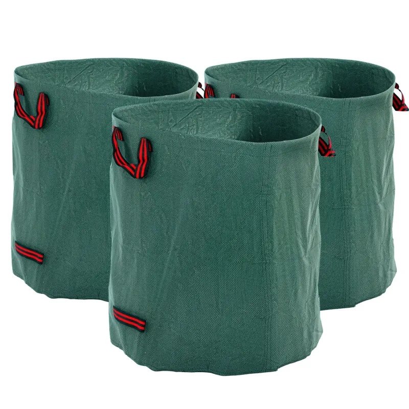 272L Heavy Duty Garden Waste Bags - Set of 3