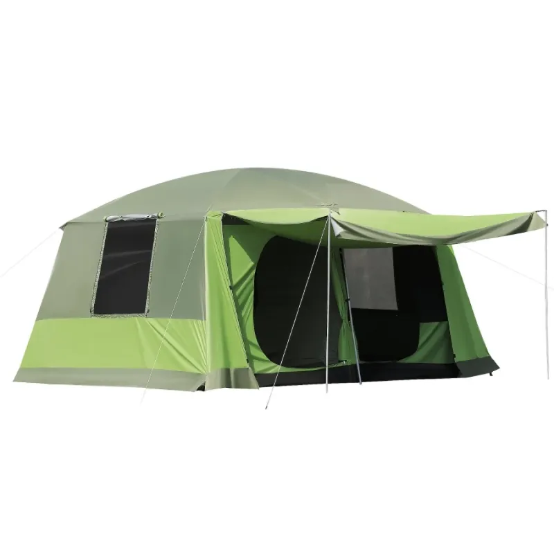 4-8 Person 2-Room Tunnel Tent with Porch