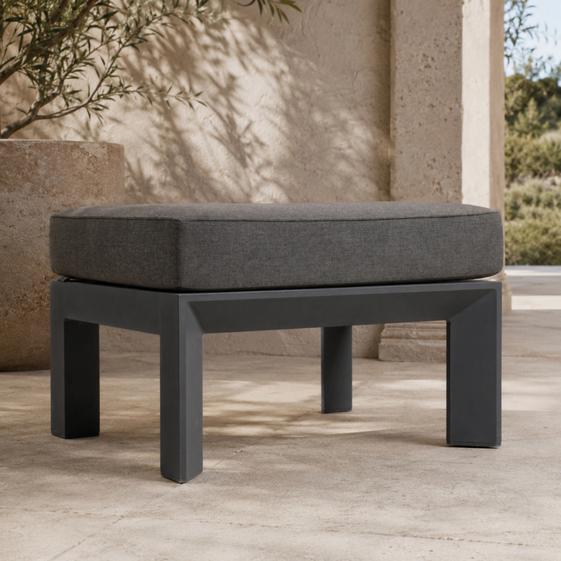 Arve Large Outdoor Ottoman with 12cm Cushion