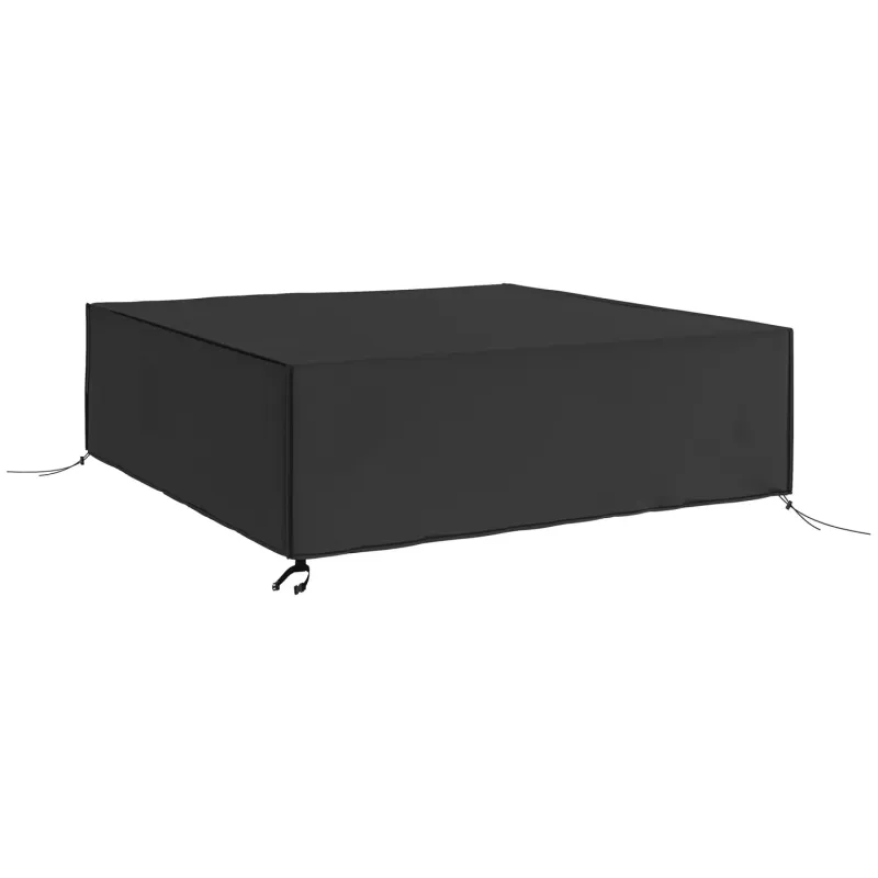Large Square Garden Furniture Cover - 230 x 230 x 70cm - Black