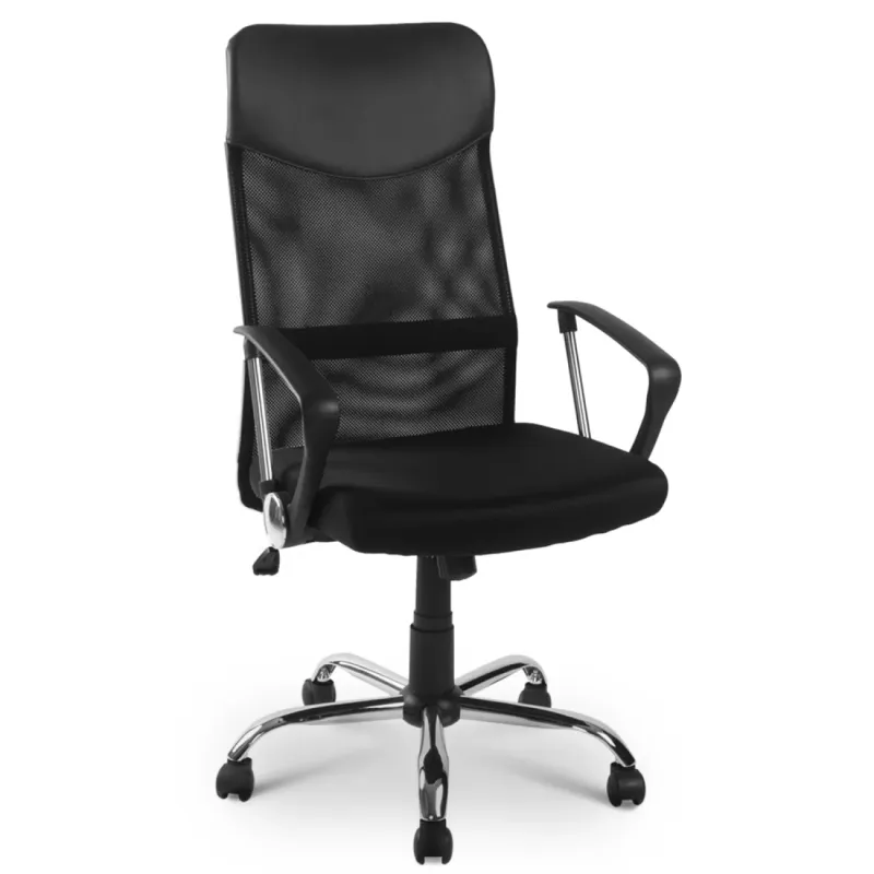Ergonomic Mesh High Back Executive Office Chair with Recline - Black