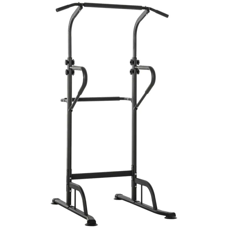 Adjustable Power Tower Multi-Gym with Pull Up Bar and Dip Station