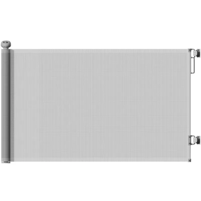 Retractable Mesh Dog Safety Gate - 140cm - Grey
