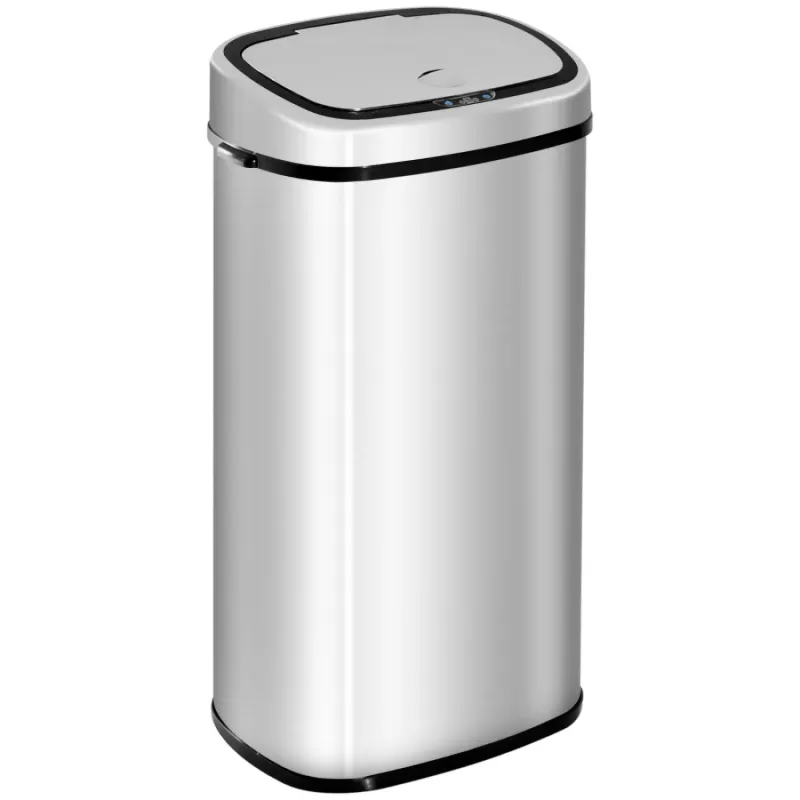 68L Stainless Steel Sensor Kitchen Bin - Silver
