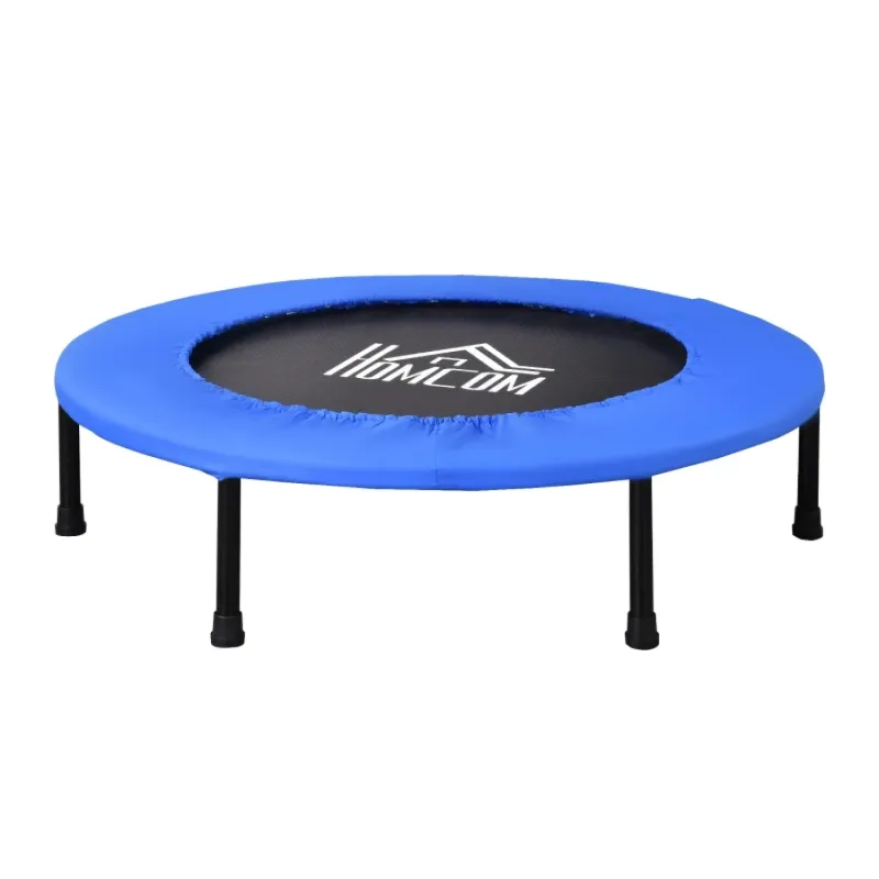 91cm Mini Fitness Trampoline Rebounder - Blue and Black