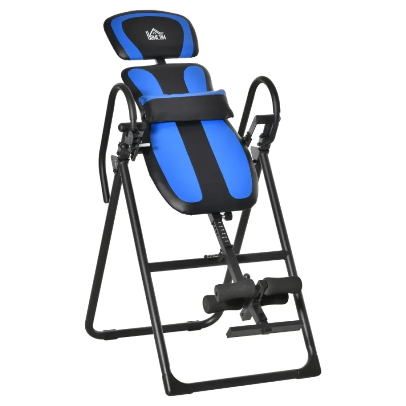 Foldable Home Gravity Inversion Table - Back Therapy & Fitness Bench with Ankle Cushions