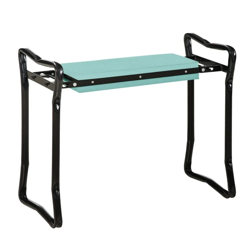 2-in-1 Foldable Garden Kneeler and Seat - Green