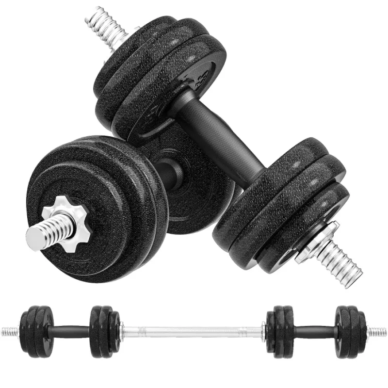 SPORTNOW 30kg Adjustable Dumbbell and Barbell Set - 2-in-1 Weight Set for Home Gym