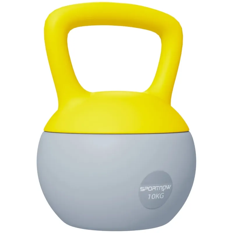 SPORTNOW 10kg Soft Kettlebell with Wide Non-Slip Handle and Floor Protection