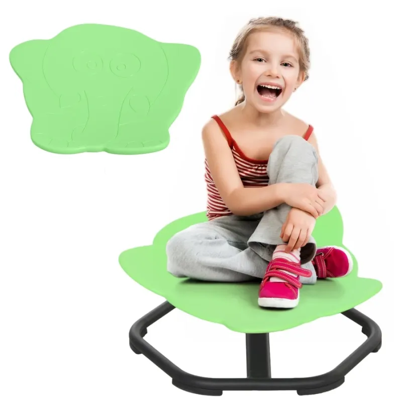 Elephant-Shaped Sensory Spinning Chair, Green