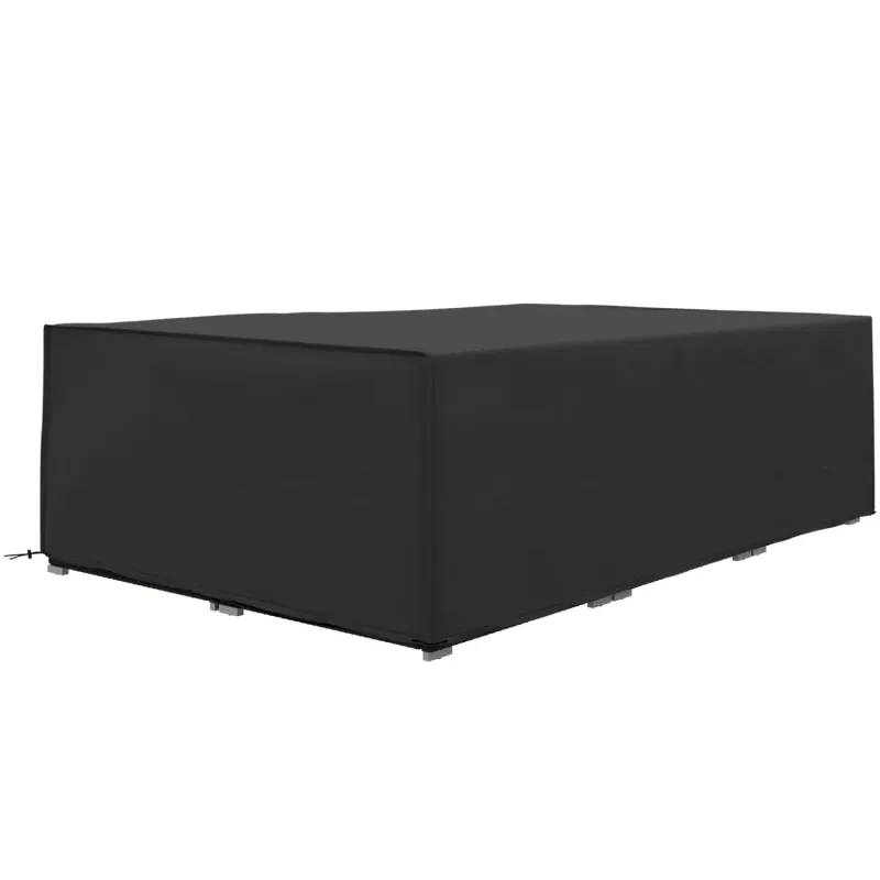 222cm x 155cm Waterproof Outdoor Furniture Cover - Black