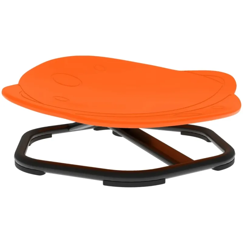 Kids Planet-Shaped Sensory Spinning Chair for Balance and Coordination - Orange