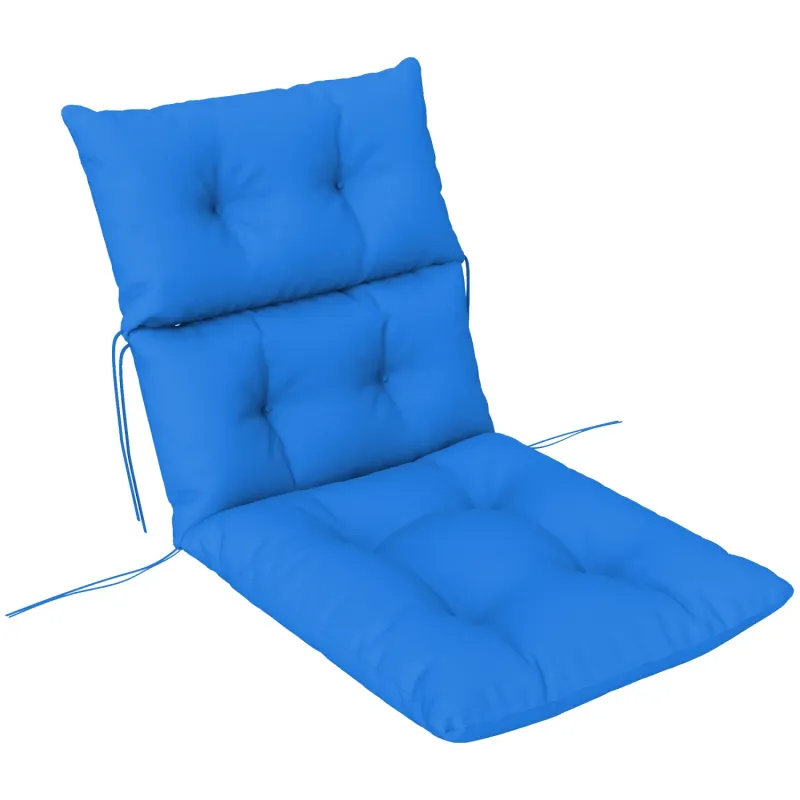 115cm x 56cm Rocking Chair Garden Seat Cushion - Blue