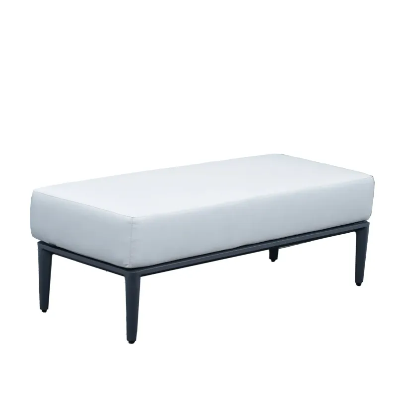 AUREL Aluminium Modular Outdoor Bench Ottoman