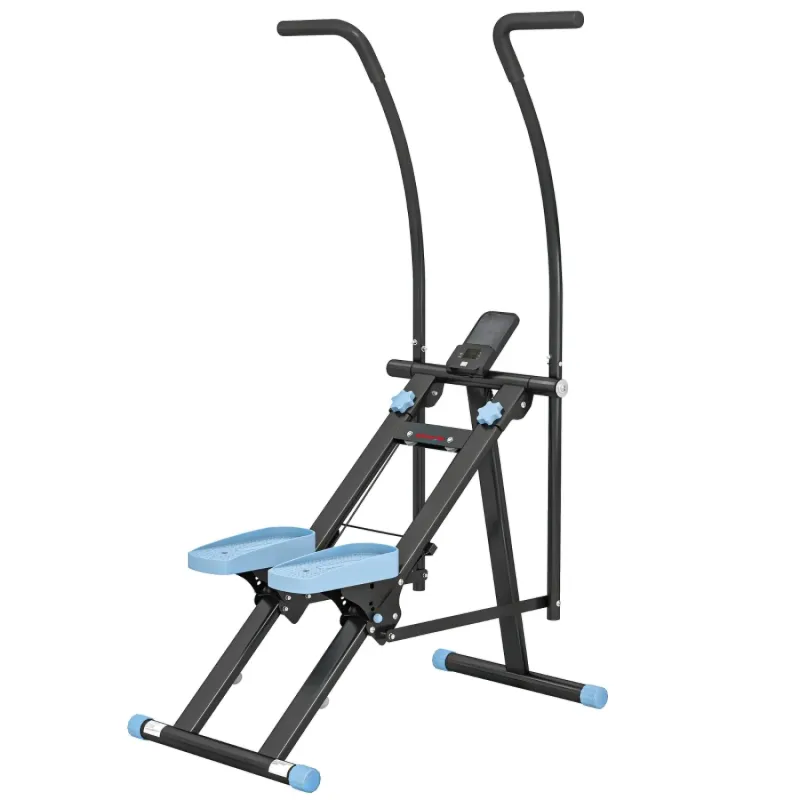 SPORTNOW Vertical Climber and Stair Stepper Machine with LCD Monitor