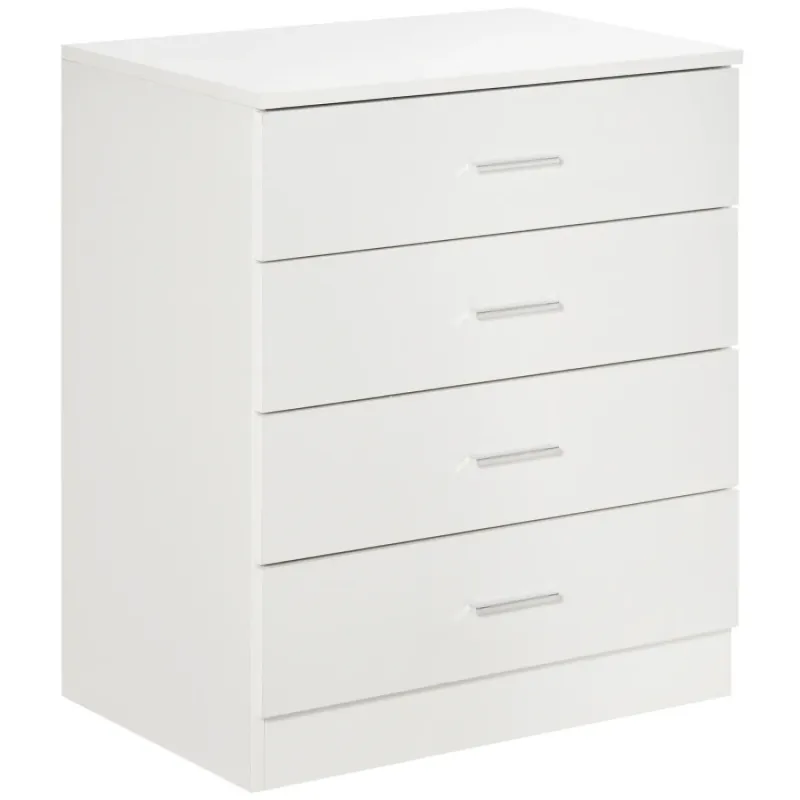 4 Drawer Chest of Drawers in White