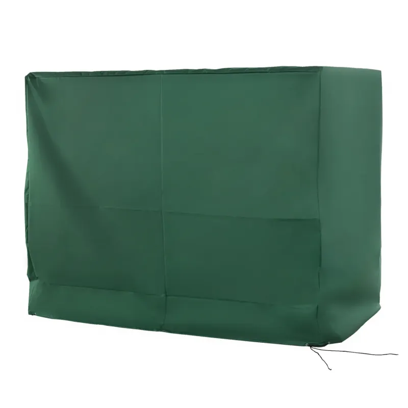 3-Seater Garden Swing Chair Protective Cover - 240cm - Green