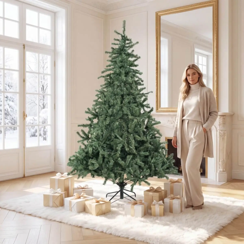 7ft Realistic Full Green Artificial Christmas Tree