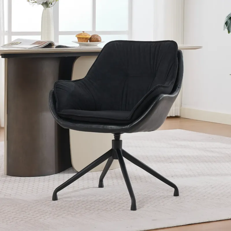 Swivel Home Office Chair with Auto-Return Base