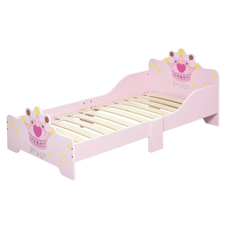 Princess Crown Toddler Bed - Pink