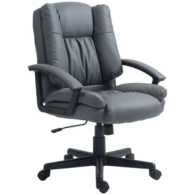 Dark Grey Mid Back Executive Office Chair
