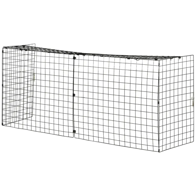Extendable Fireplace Guard Screen, 81.5-160cm - Black