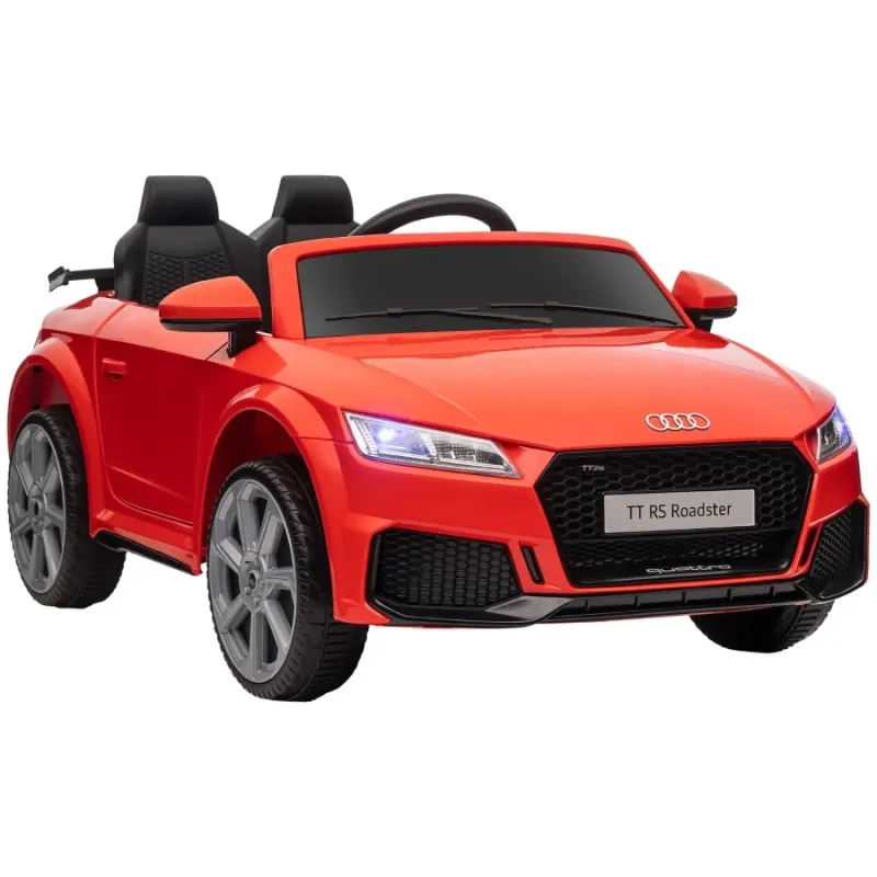 Audi TT RS Kids Electric Ride-On Car with Remote Control - Red