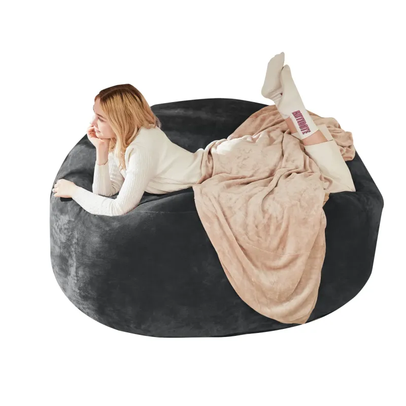 6ft Giant Plush Bean Bag Sofa Chair – Reading Lounger and Guest Bed