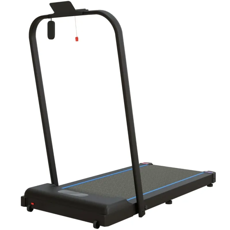 2.5HP Under-Desk Walking Pad and Folding Treadmill with Remote Control - Blue