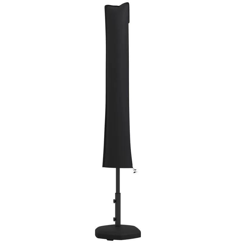 2-3.5m Cantilever Parasol Cover, 420D Oxford Fabric - Black