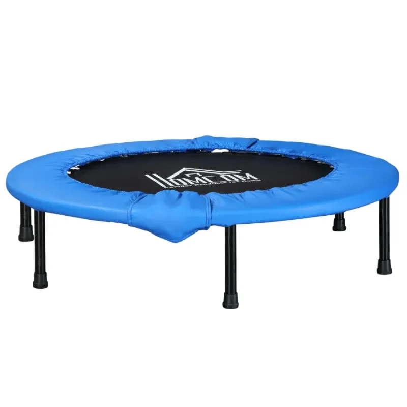 96cm Mini Fitness Trampoline Rebounder - Blue & Black